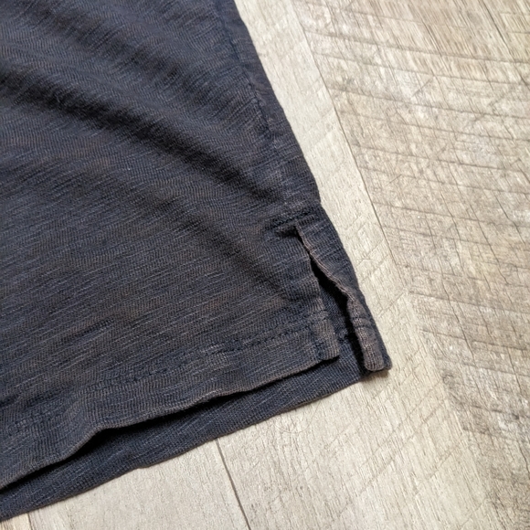 Universal Thread Charcoal Gray Sleeveless Dress Ruffle Trim - Picture 3 of 9